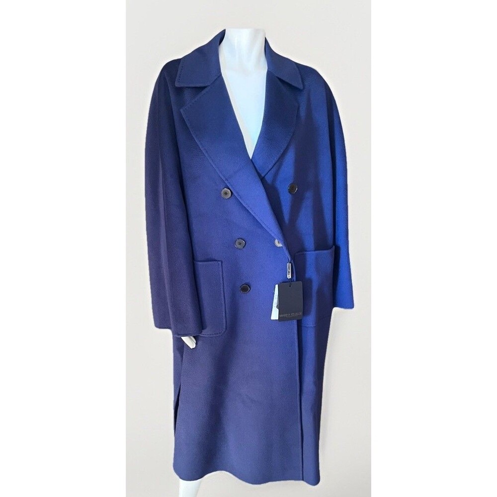 Marina Rinaldi Wool Double Breasted Long Overcoat NWT $1925 Size 18